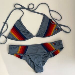 Aviator Nation 5 stripe XS bikini